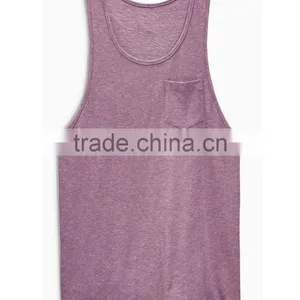 150 Grams Fabric Weight and Blank Design Cheap Wholesale Boys Tank Top thumbnail-3