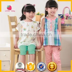 Wholesale Guangzhou Baby Girl Children 100% Cotton Fabric Kids Clothes thumbnail-3
