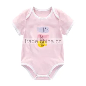 100% Cotton Comfortable Romper Summer Breathable Newborn Baby Clothes thumbnail-1
