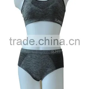 New Style Seamless Woman Underwear Ladies Sport Bra & Panty thumbnail-2