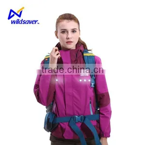 LED Flashing Waterproof Custom Winter Jacket for Women thumbnail-1