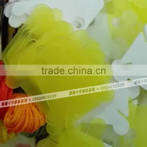 Plastic Card Embroidery Tools Plastic Floss Bobbins Threading Board for Cross Stitch thumbnail-2