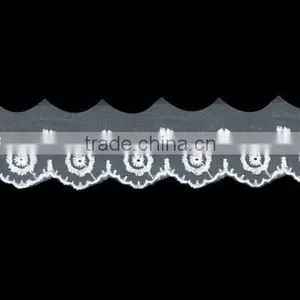 Swiss Double Embroidery Organza Lace thumbnail-1