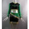 Long Sleeve Green And Black Cheerleading Uniforms for High School thumbnail-1