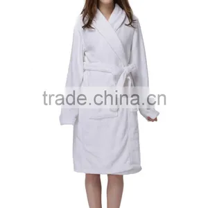 Microfiber Coral Velvet Bathrobes for Women thumbnail-1