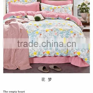 Wholesale Hotel Cotton 200TC Printing Bedsheet Set for Family Inn thumbnail-5