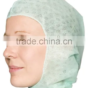PP Non Woven / SMS Fabric Disposable Non Sterile & Hygiene Surgical Hood thumbnail-1