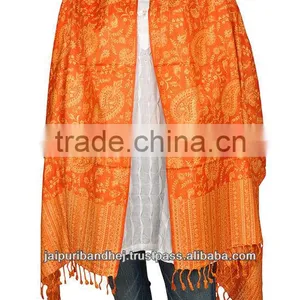 2014 Wholesale Ethnic Stylish Wool Pashmina Scarf Stole Dupatta thumbnail-1