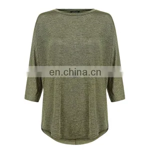 Autumn Apparel Women Clothes Long Sleeve Plus Size T Shirt Blank T-shirt thumbnail-4