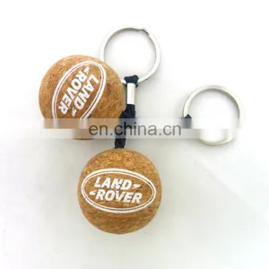 Cork Ball Shape Floating Keychain thumbnail-4
