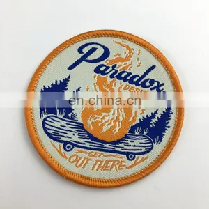 Custom Car Hood Emblems/Emblems for Clothes/cheap Woven Patch thumbnail-1