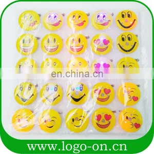Plastic Badge LED Emoji Badge For Party thumbnail-2