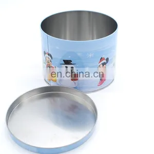 Custom Cute Biscuits in Tin Boxes Christmas Metal Tin Cans thumbnail-5