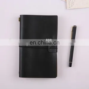 Creative A6 Leather Travel Notebook Refillable Paper Journal Notepad thumbnail-5