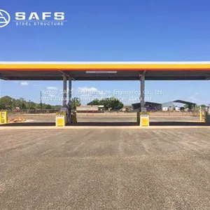 Easy Installation Steel Space Frame Petrol Station Canopy thumbnail-5