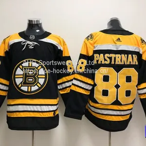 Boston Bruins #88 Pastrnak Black Jersey thumbnail-1