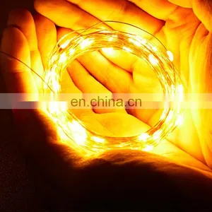 IP65 Colorful 8 Functions Remote Control Outdoor or Indoor Battery Led Copper String Light for Events Christmas Holiday Use thumbnail-1