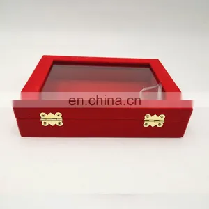 Beautiful New Design Red Color Velvet Storage Jewelry Box thumbnail-4