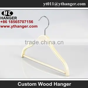 IIMY-181 Creamy White Wooden Baby Clothes Hangers for Bulk thumbnail-1