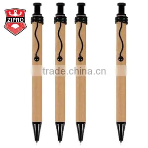 Promotional Colorful Clip Ballpoitn Pen Advertise Kraft Paper Pen thumbnail-1