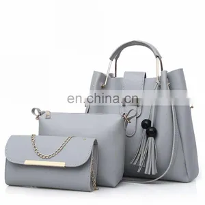 Sac A Main Femme, 3 Pieces Pu Leather Tote Bag For Women Luxury Tassel Hand Bag Set/ thumbnail-4