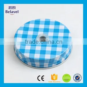 High Quality Food Standard Screw Cap for Mason Jar Colorful Custom Metal Jar Lid thumbnail-5