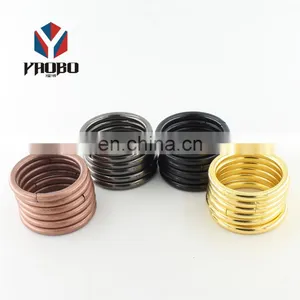 Fashion High Quality Metal Handbag Round Ring Carabiner thumbnail-4