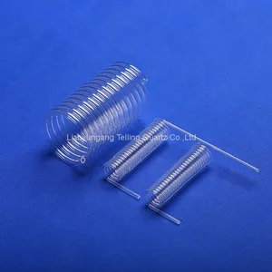 Coil Quartz Glass Tube Fused Spiral Clear Quartz Labware Tube thumbnail-4