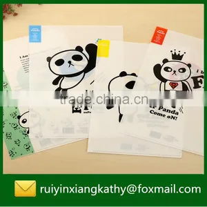 Excellent Quality A4 Plastic Pocket Decorative L Shape File Folder thumbnail-5