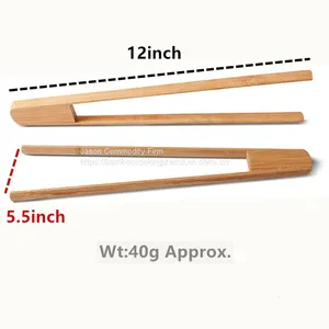 Bamboo Kitchen Tong on Sale/bambu Bread Tong/bamboo Toaster Tong for Sale thumbnail-1