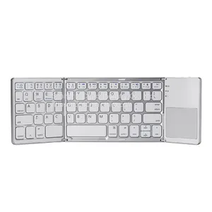 B033 Portable Three-fold Keyboard Wireless Bluetooth Folding Thin Digital Touch Three-system Mobile Phone Tablet Notebook thumbnail-2