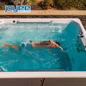 JOYEE Endless Pool Spa Swimming Pool Hydro Whirlpool 2 Person BalBoa System Massage Spa Hot Tub thumbnail-1