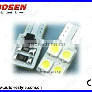 Samsung 5252 Led Chip 4SMD Canbus Error Free Non-polarity T10-4SMD-5252 Auto Bulb thumbnail-1