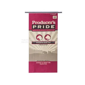 Livestock Feed Packing Bag Custom Design Lamination Packaging Pp Woven Rabbit Feed Packing Bag thumbnail-1