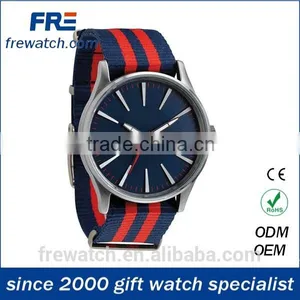 Colorful Changeable Fabric Strap Quartz Watch With Metal Case thumbnail-1
