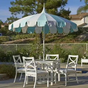 Pagoda Umbrellas Wind-Resistant 2.5M Fiberglass Ribs Beach Umbrellas OEM Wholesale Patio Outdoor Umbrella Customized Colors UPF50+ thumbnail-5