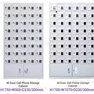 Phone Charging Locker With Acrylic Door and Base Cabinet | USB Phone Charging Cabinet | for Airport Use thumbnail-5