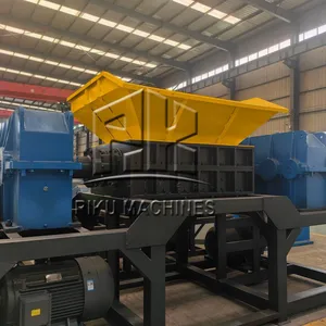High Torque Industrial Aluminum Ubc Scrap Profile Crusher Double Axis Light Metal Shredder thumbnail-1