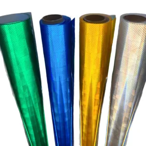 Diamond Grade Class V Reflective Film, Reflective Lettering Printing Film for Highway Guardrail Large-angle Reflective Sheeting thumbnail-1