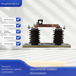 10kv Outdoor High-voltage Disconnecting Switch Gw9-12 Old-style Ceramic, Used in 10kv Power Systems thumbnail-1