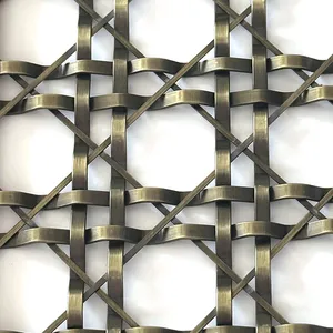 Special Offer: Bronze Metal Woven Mesh Curtain for Elevator Panel Decoration thumbnail-2