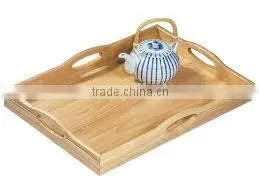 Natural Wood Wooden Serving Tray Wholesale For Tea thumbnail-1