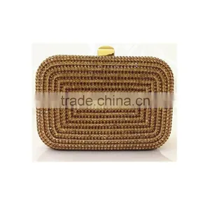 Mesh Crystal Clutch Evening Bags/women's Bags,available in Colors thumbnail-2
