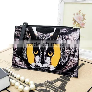 Animal Penda Print Leather Messenger Bag Handbag Women Envelope Shoulder Bag Handbag thumbnail-3