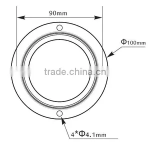 60 Degree 78mm Bay Light Led Glass Optical Lens Borosilicate thumbnail-3