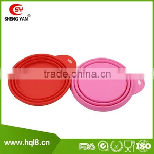 Pets Silicone Food & Water Collapsible Travel Bowl With Clip for Dog and Cat Quality Choice Most Popular thumbnail-6