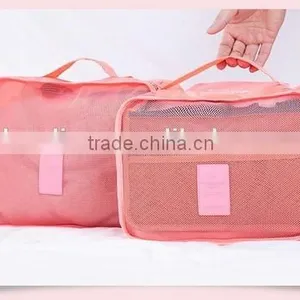 6Pcs/set Nylon Travel Bag Clothing Sorting Organize Bag Packing Cubes thumbnail-5
