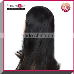 Wholesale Brazilian Virgin Hair Silk Straight Machine Made u Part Wig thumbnail-3