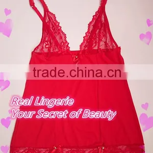 Sexy Hot Selling Lace Bra Transparent Lingerie, OEM Service Babydoll for Mature Women thumbnail-3
