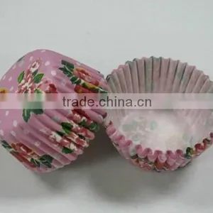 Supplier of Pink Floral Paper Cupcake Liner For Cake Accessory thumbnail-1